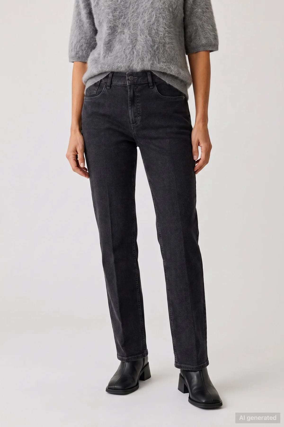 БРЮКИ ДЖИНС ANNA MONTANA Прямой силуэт и мягкий деним