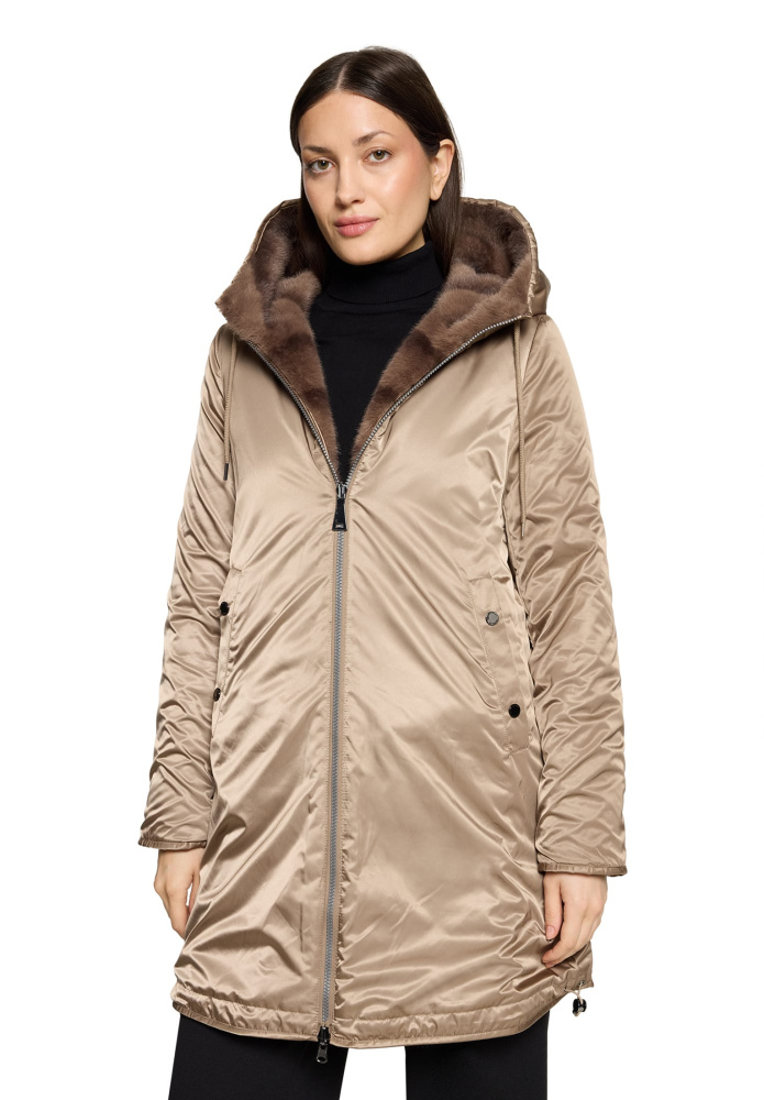 Пальто BETTY BARCLAY двустороннее с капюшоном и кулиской