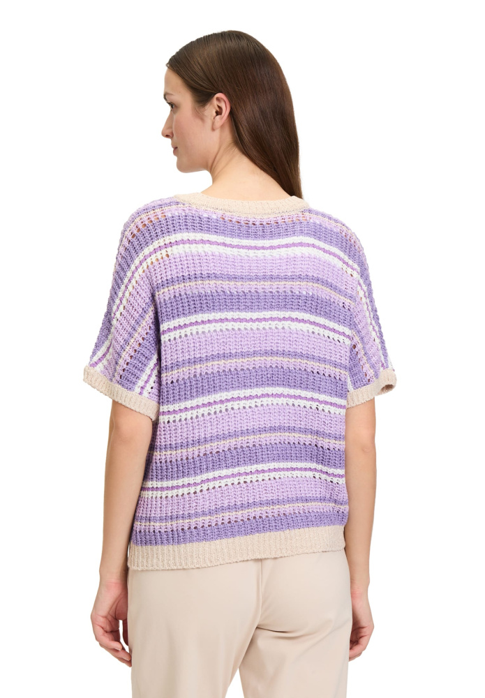 ДЖЕМПЕР BETTY&amp;CO свободный силуэт с ажурной фактурной вязкой