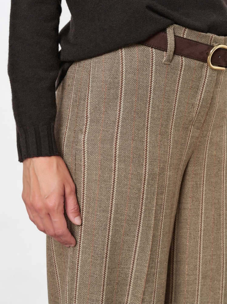 БРЮКИ TONI DRESS свободного силуэта с вертикальной полоской